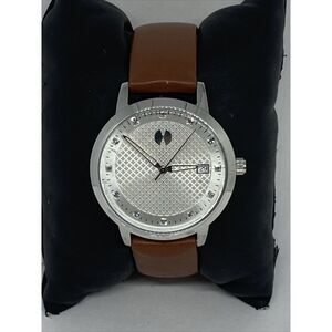 Watch Station WSI2008 Women's Brown Leather Analog Dial Quartz Wrist Watch VK265